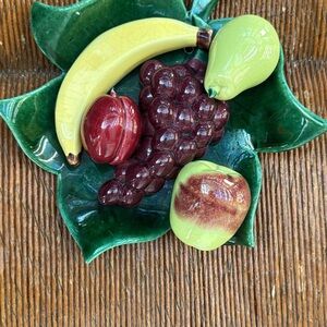 Vintage MCM ceramic fruit decor